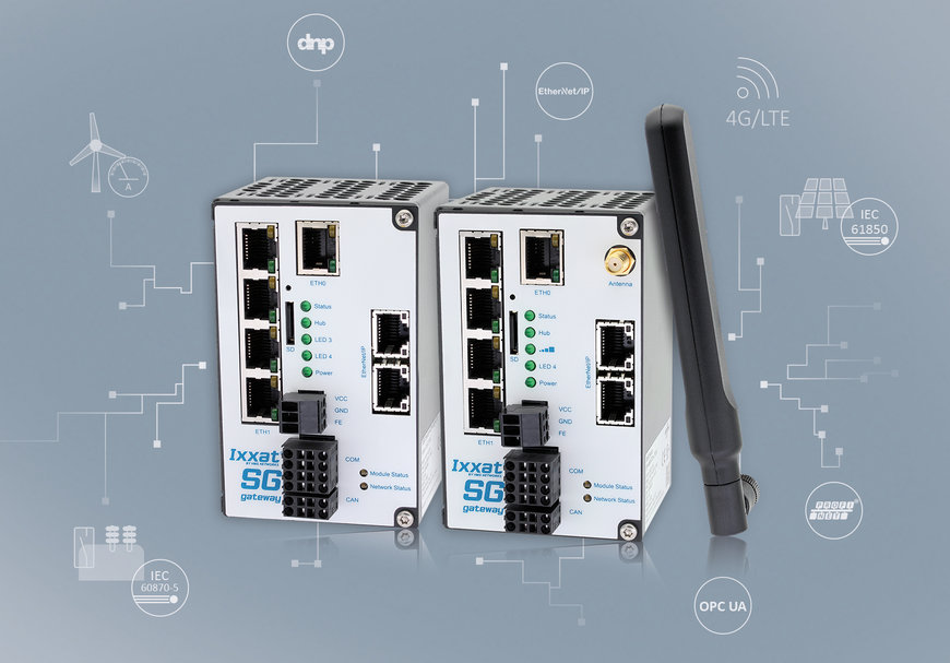 Nieuwe Ixxat Smart Grid Gateways voor IEC 61850 en IEC 60870, met LTE ondersteuning